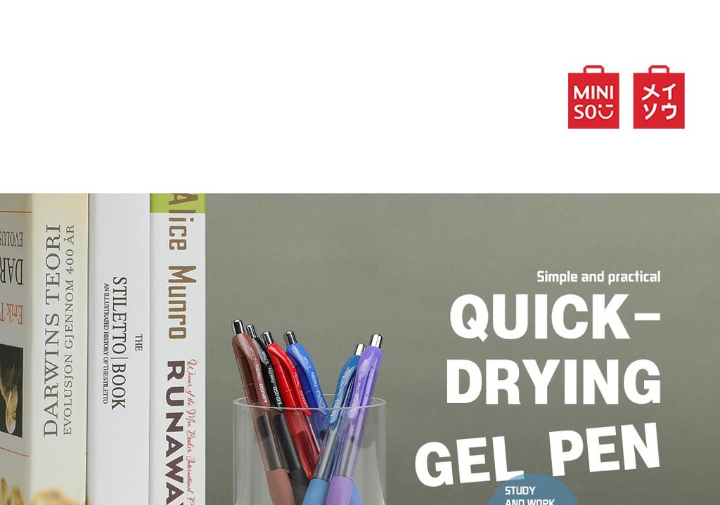 0 7mm Quick drying Gel Pen Blue