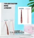 3 Blade Razor Pink