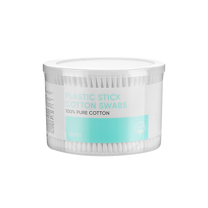 Plastic Stick Cotton Swabs 500 Pcs