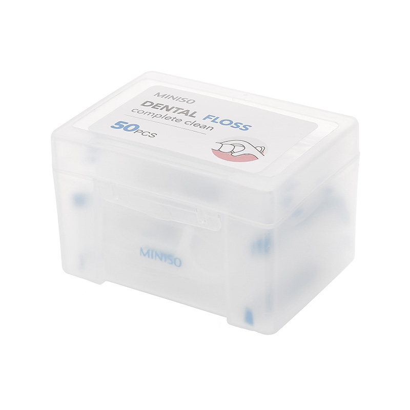 Round Thread White Dental Flosser 50 pieces Single