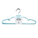 Simple Anti slip Cloth Hanger 10 Counts blue