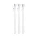 EYEBROW KNIFE 3 PIECES WHITE